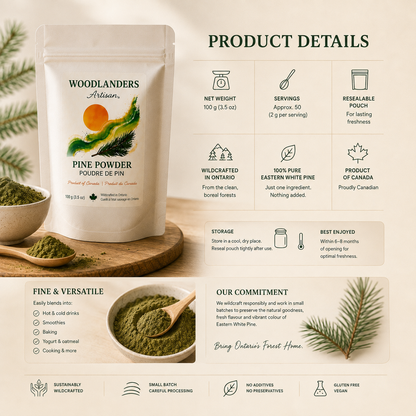 Naturally Air-Dried Eastern White Pine Powder | Amazon Exclusive