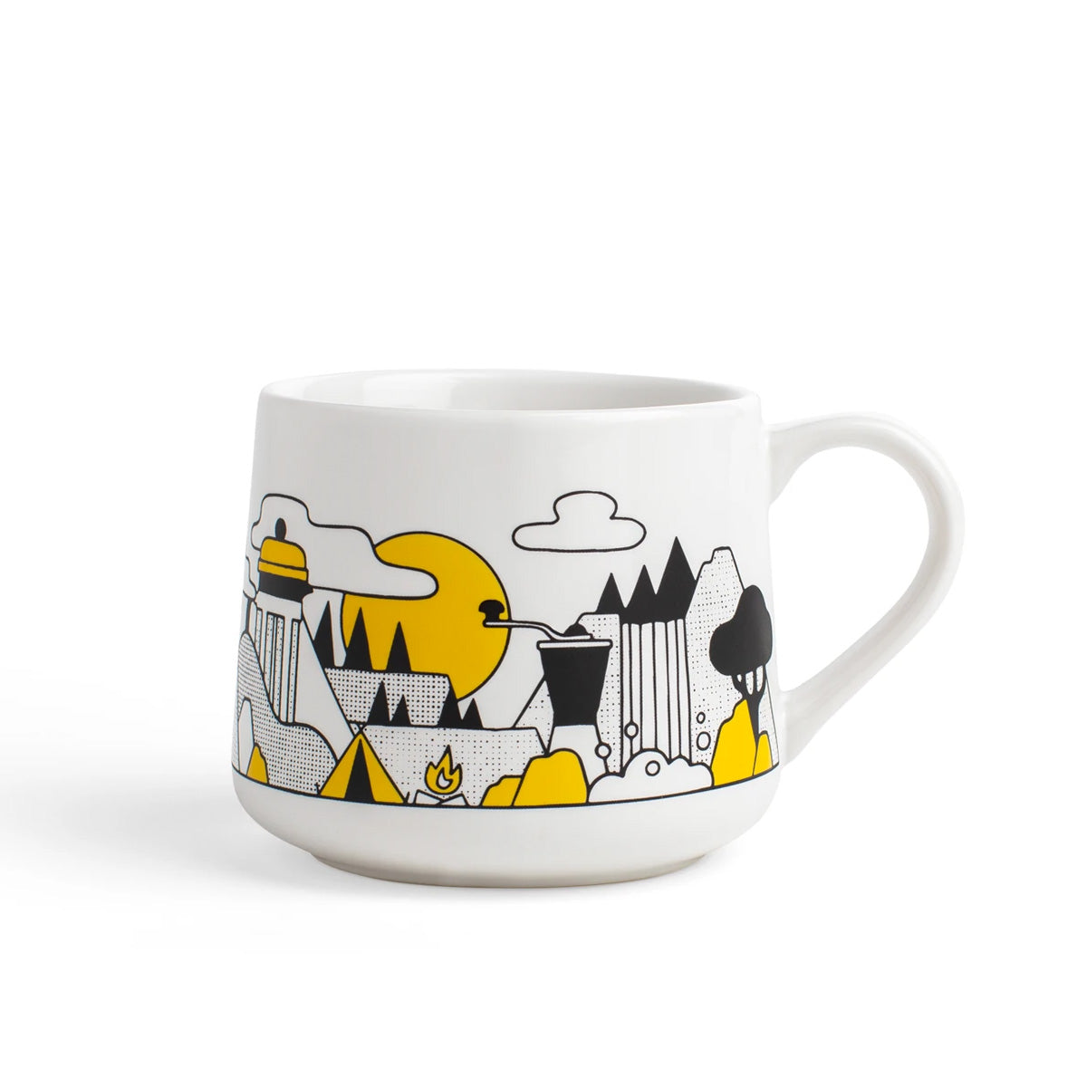 Created Co. Coffee Mountain Crescent Mug