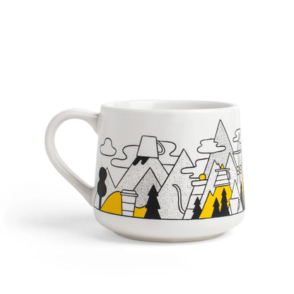 Created Co. Coffee Mountain Crescent Mug